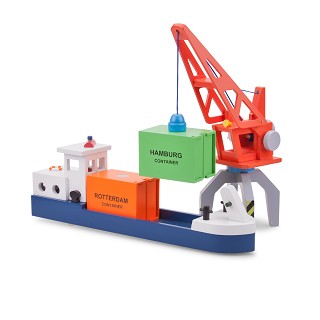New Classic Toys - Péniche avec 2 Containers